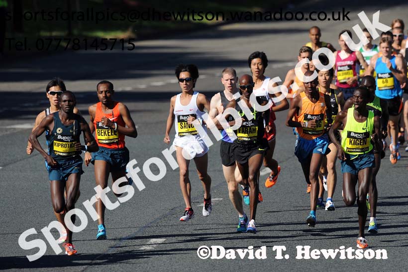 Soon after the start of the mens 2014 BUPA Great North Run. Photo: David T. Hewitson/Sports for All Pics